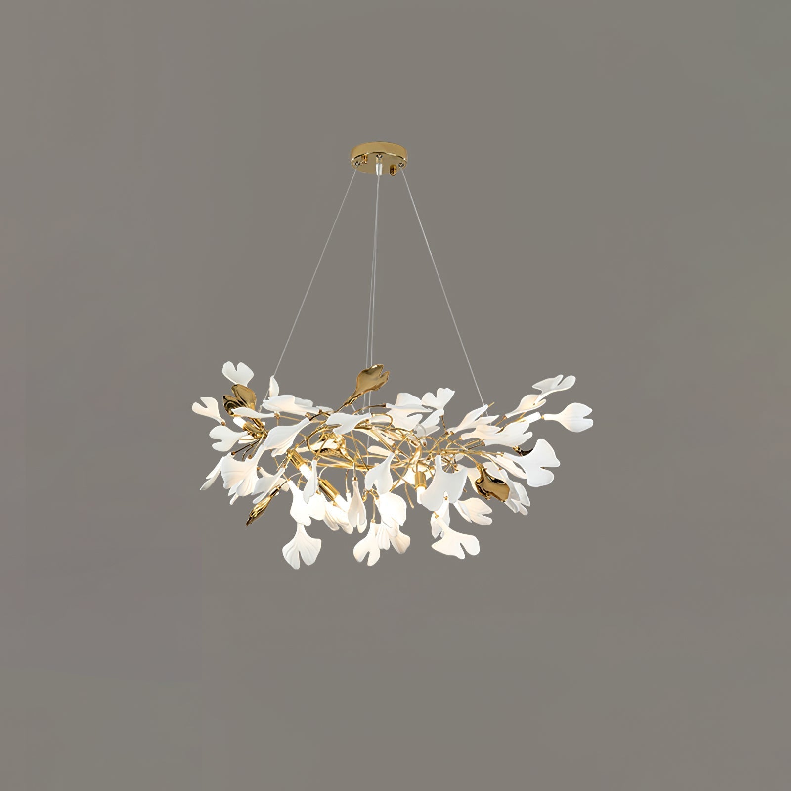 Gingko Ceramic Branch Chandelier Z