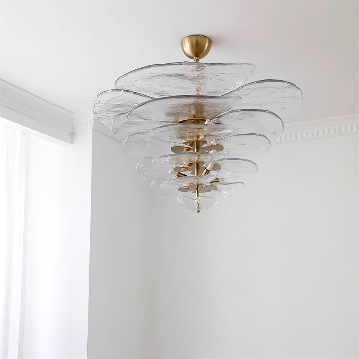 Petal Layered Murano Glass Chandelier
