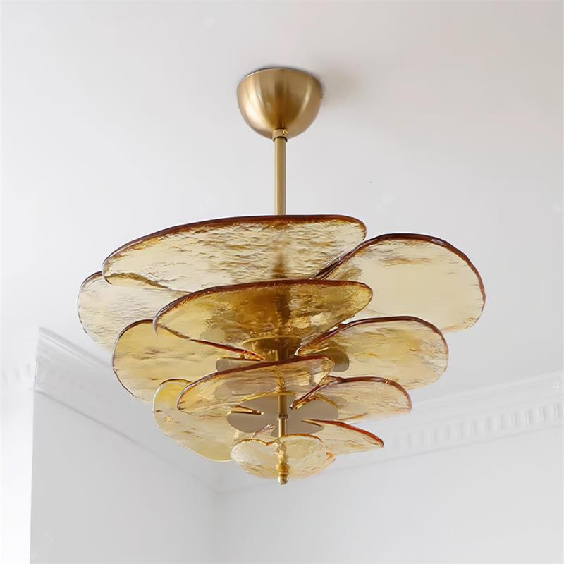 Petal Layered Murano Glass Chandelier