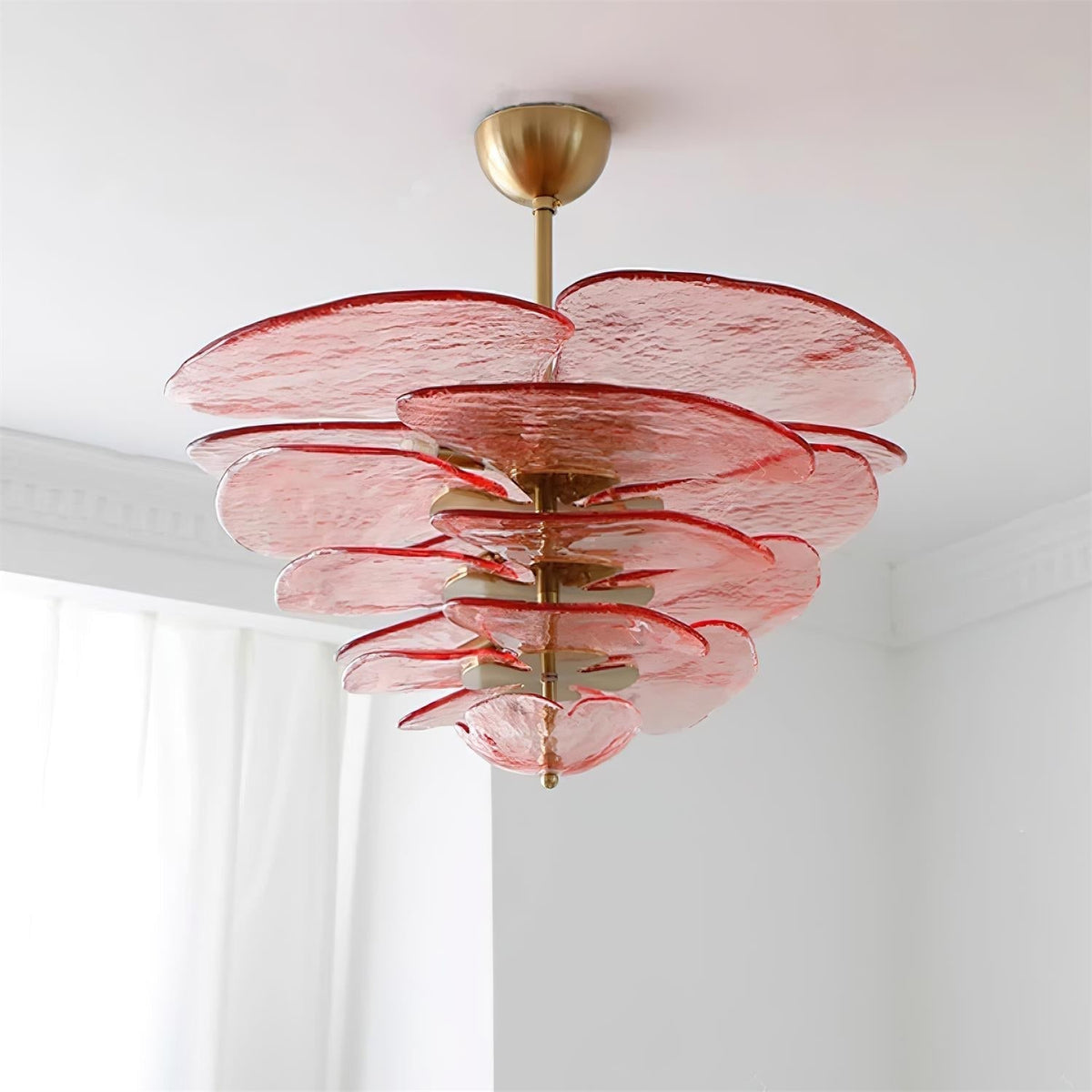 Petal Layered Murano Glass Chandelier