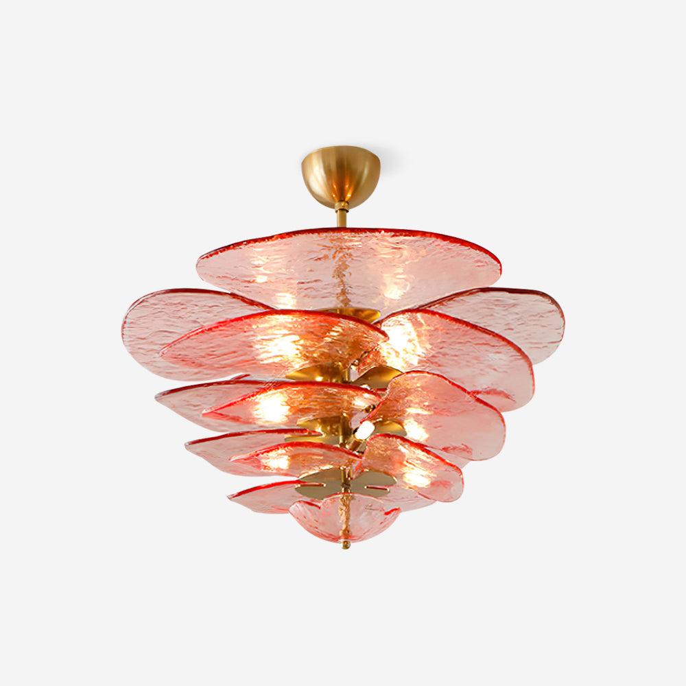 Petal Layered Murano Glass Chandelier