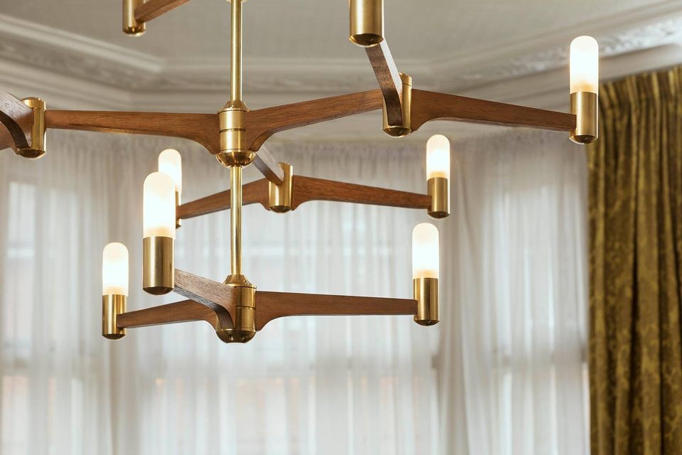 Guinevere 12 Light Modern Brass Chandelier