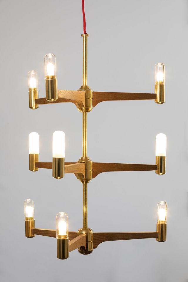 Guinevere 9 Light Modern Brass Chandelier - Joe Scog