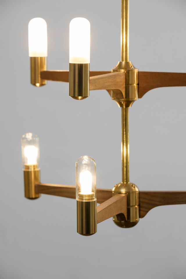 Guinevere 9 Light Modern Brass Chandelier - Joe Scog