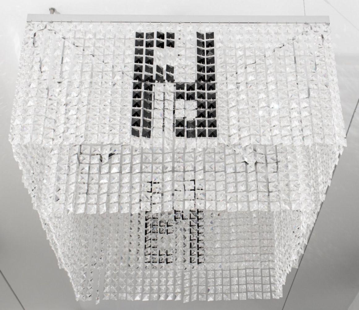 Monogram Crystal Chandelier