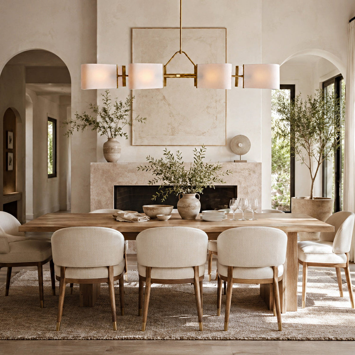 Dessay Solid Brass Linear Chandelier