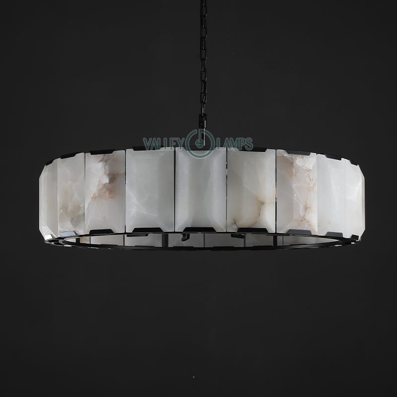 Hartley Calcite Round Chandelier D 43"