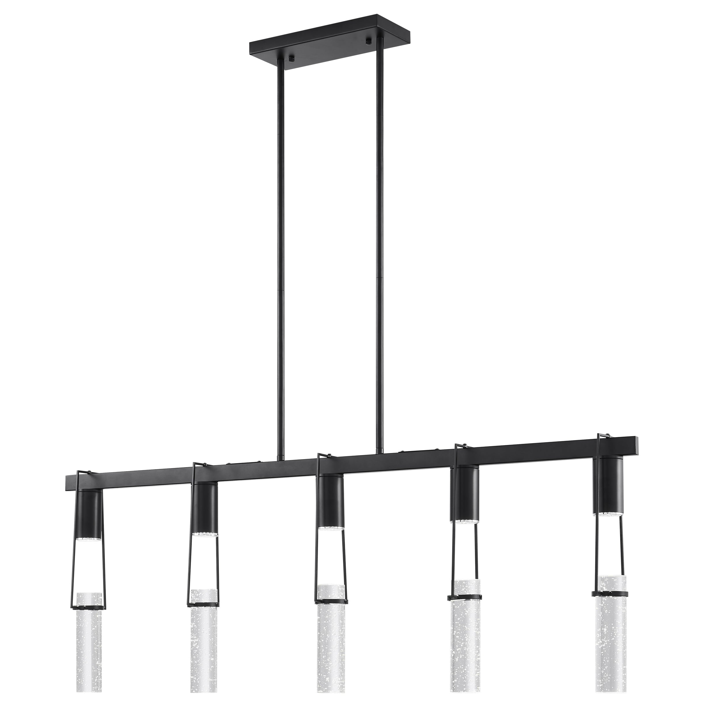 Harmony 5 Light Chandelier // Matte Black