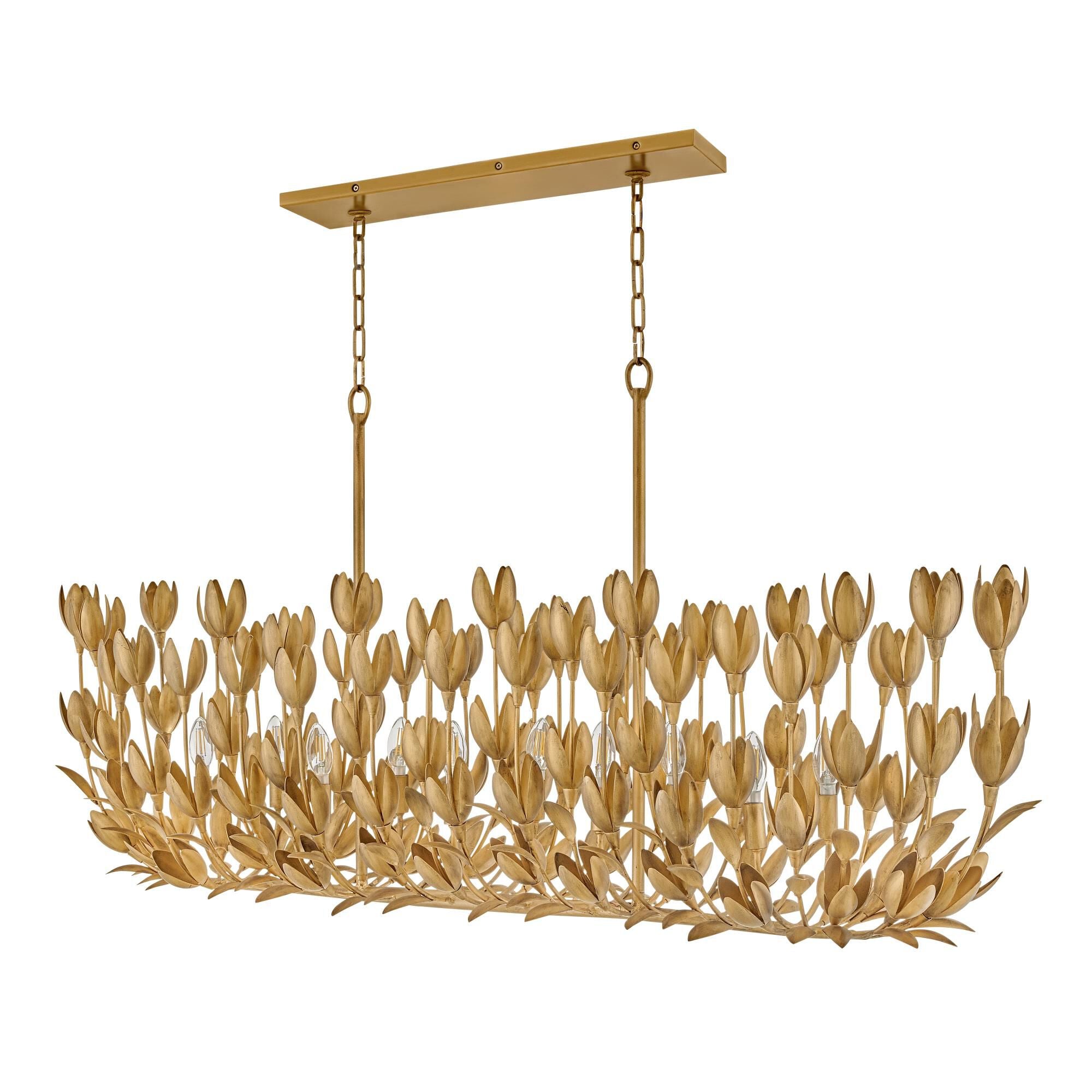 Flora 60-Inch 10-Light LED Linear Suspension Light by Hinkley