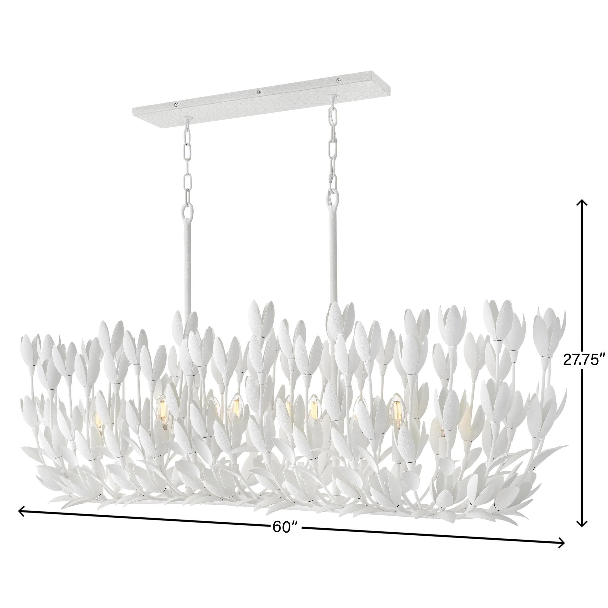 Flora 60-Inch 10-Light LED Linear Suspension Light by Hinkley