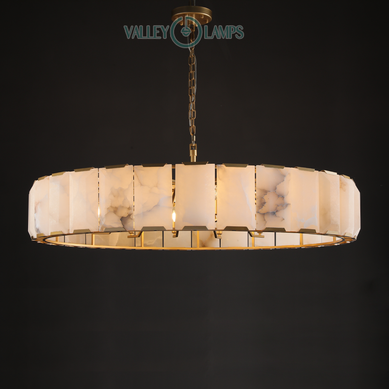 Hartley Calcite Round Chandelier 19"/31"/43"/60"