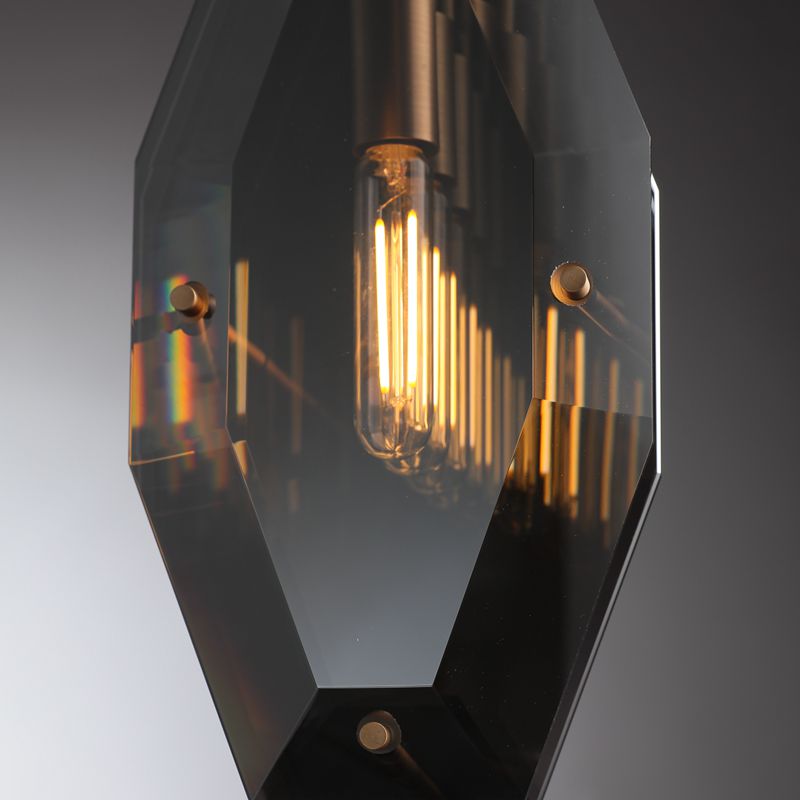 Simple Faceted Crystal Pendant Lighting