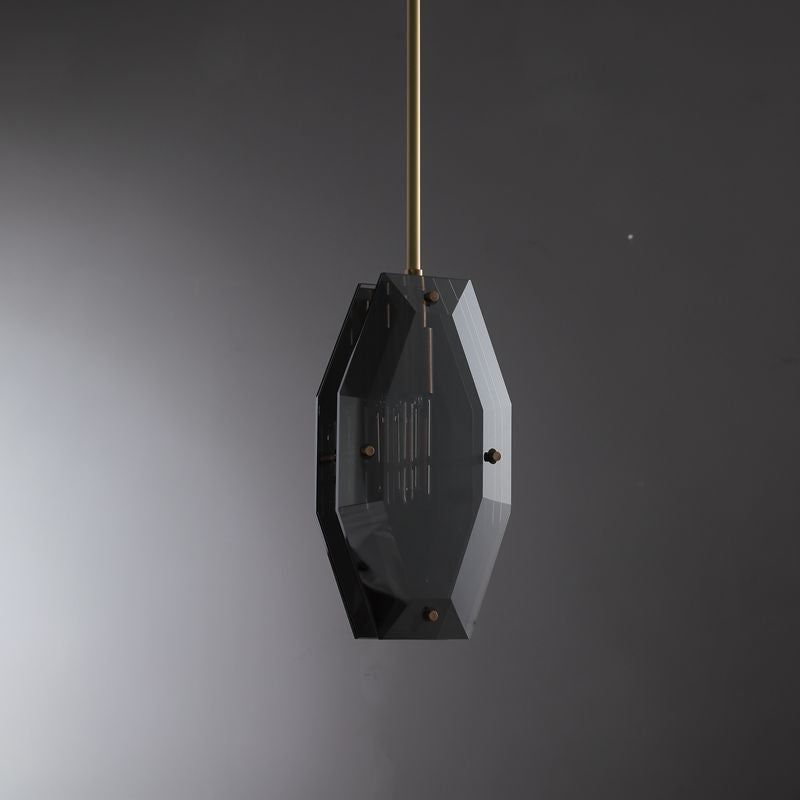 Simple Faceted Crystal Pendant Lighting