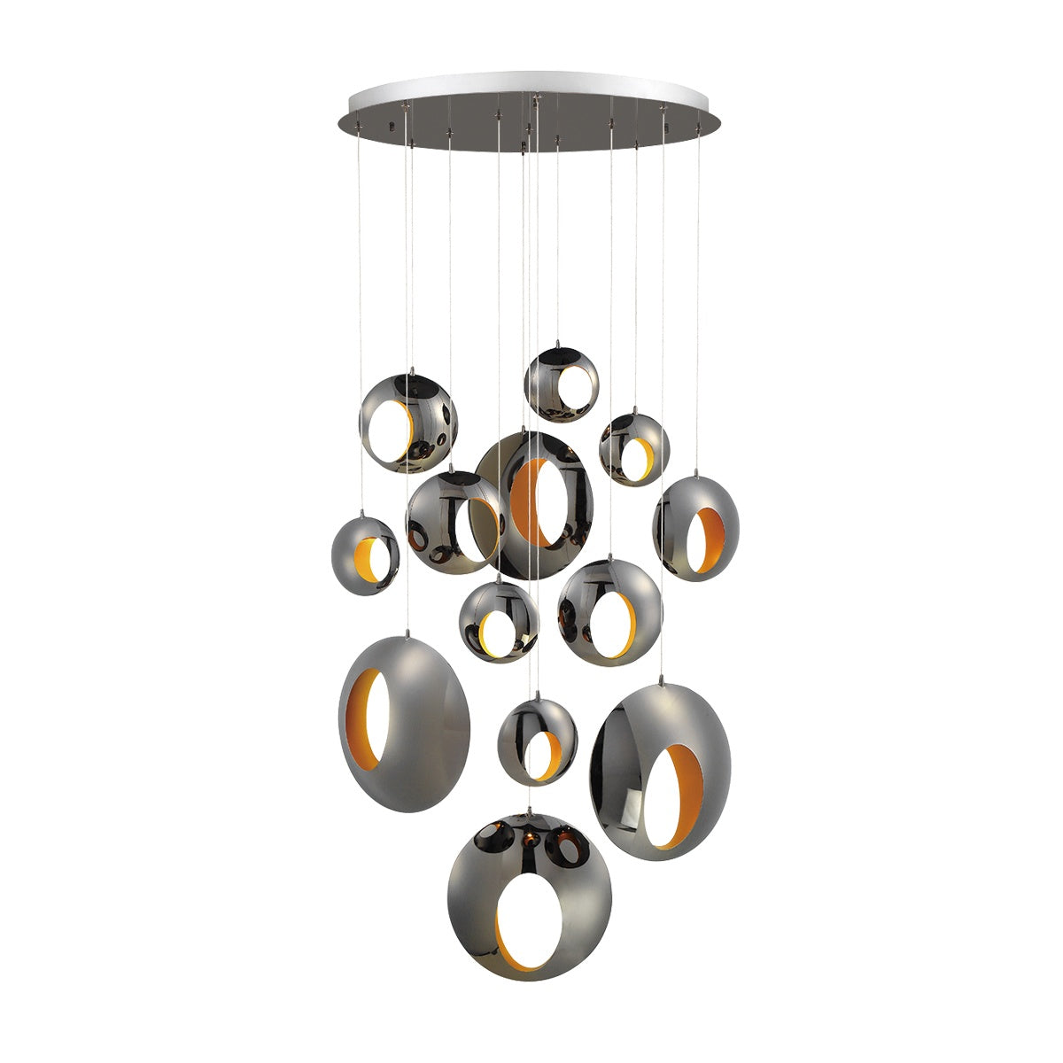 Arlington Chandelier 13 Light 40" Integrated LED Multi-Drop Pendant