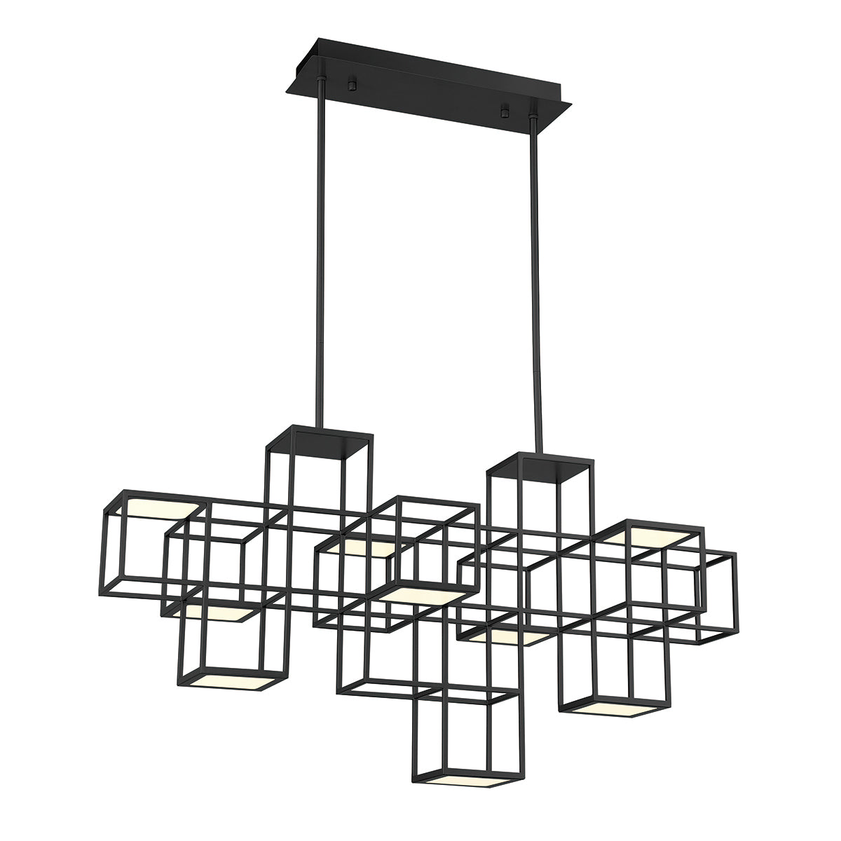 Ferro - 48W 1 LED Linear Chandelier in Contemporary Style - 15.5" W  21" H