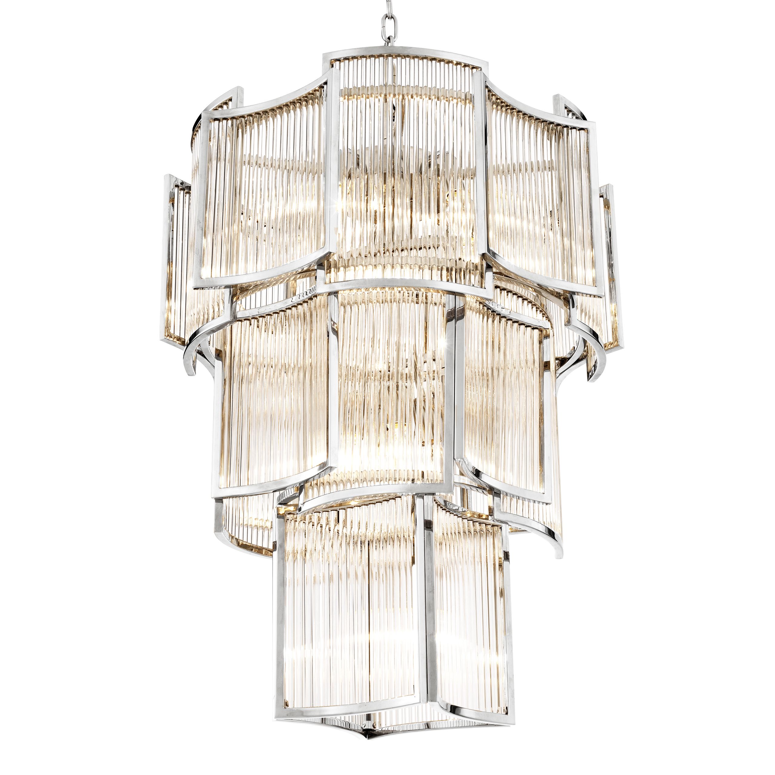 Jet Set Modern Chandelier - Gold/Nickel/Antique Brass