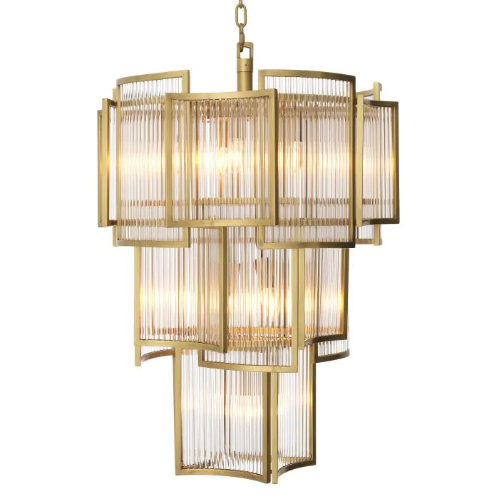 Jet Set Modern Chandelier - Gold/Nickel/Antique Brass