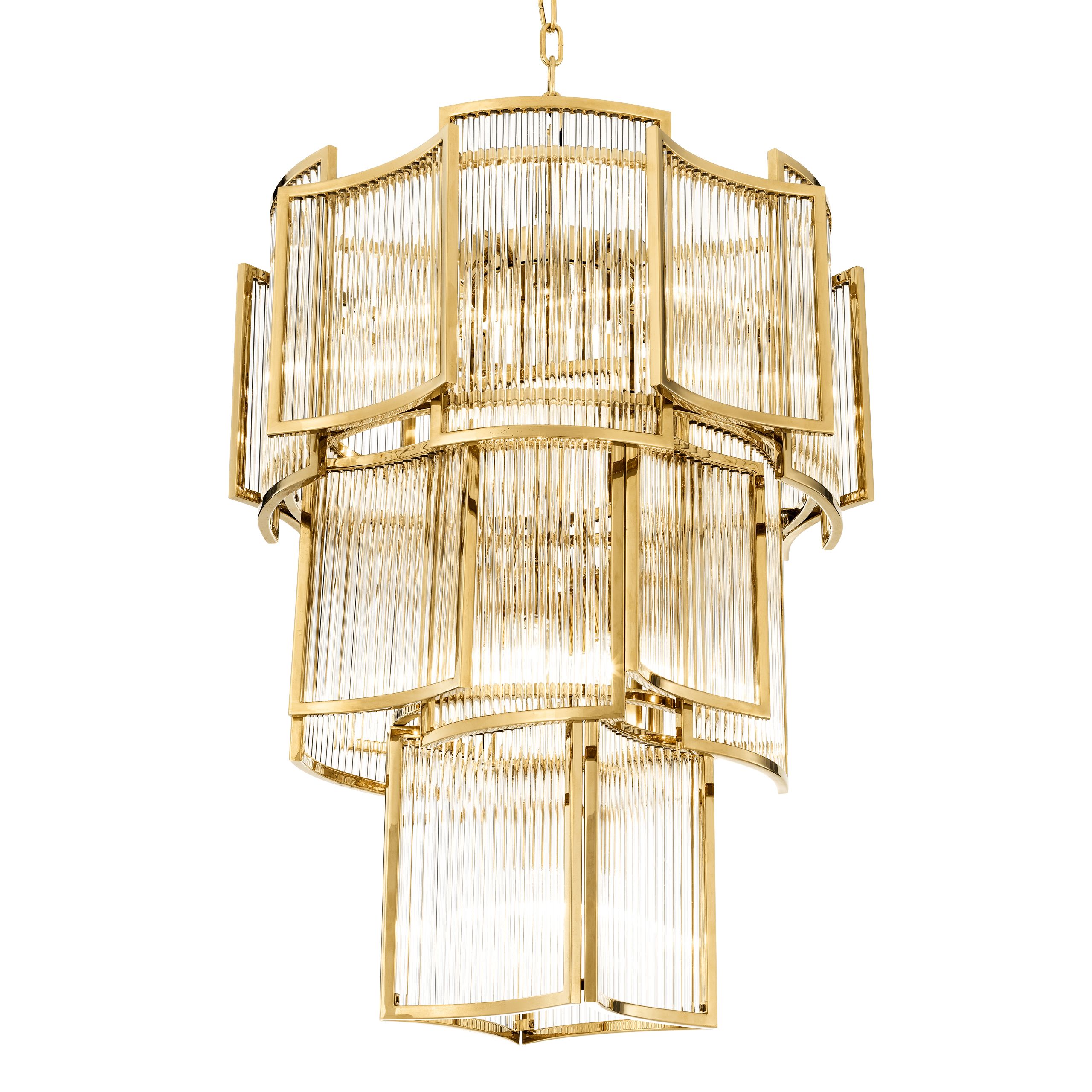 Jet Set Modern Chandelier - Gold/Nickel/Antique Brass