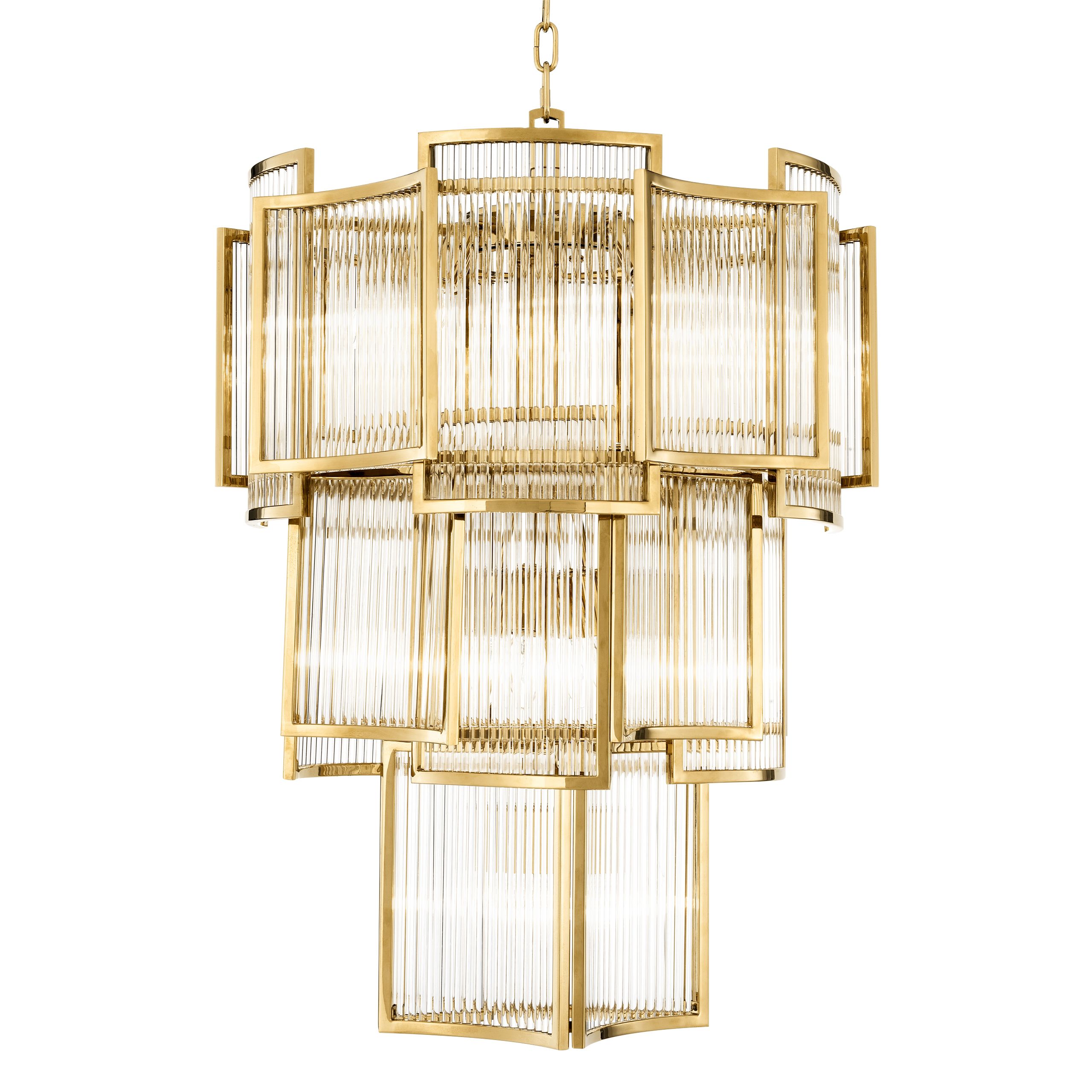 Jet Set Modern Chandelier - Gold/Nickel/Antique Brass