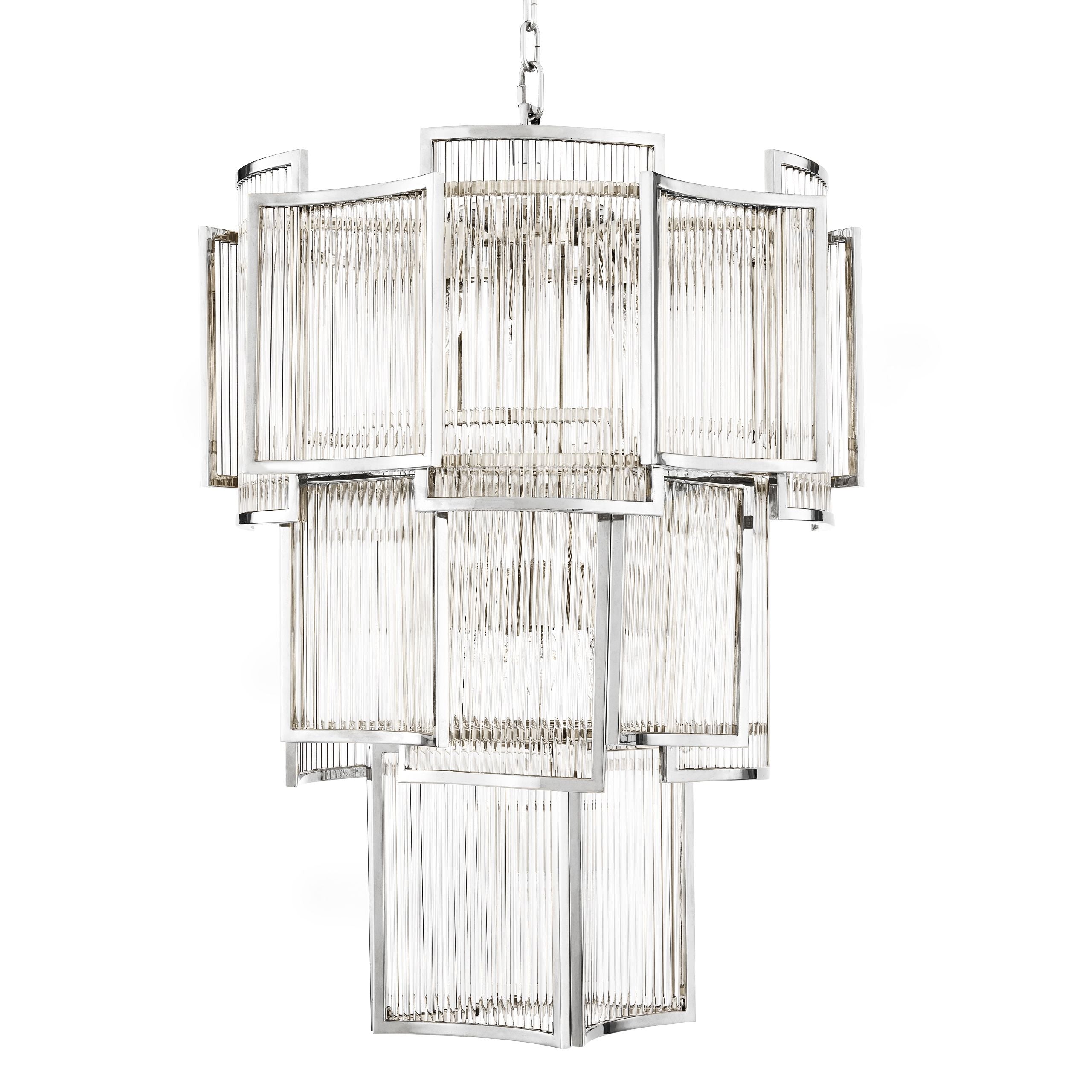 Jet Set Modern Chandelier - Gold/Nickel/Antique Brass