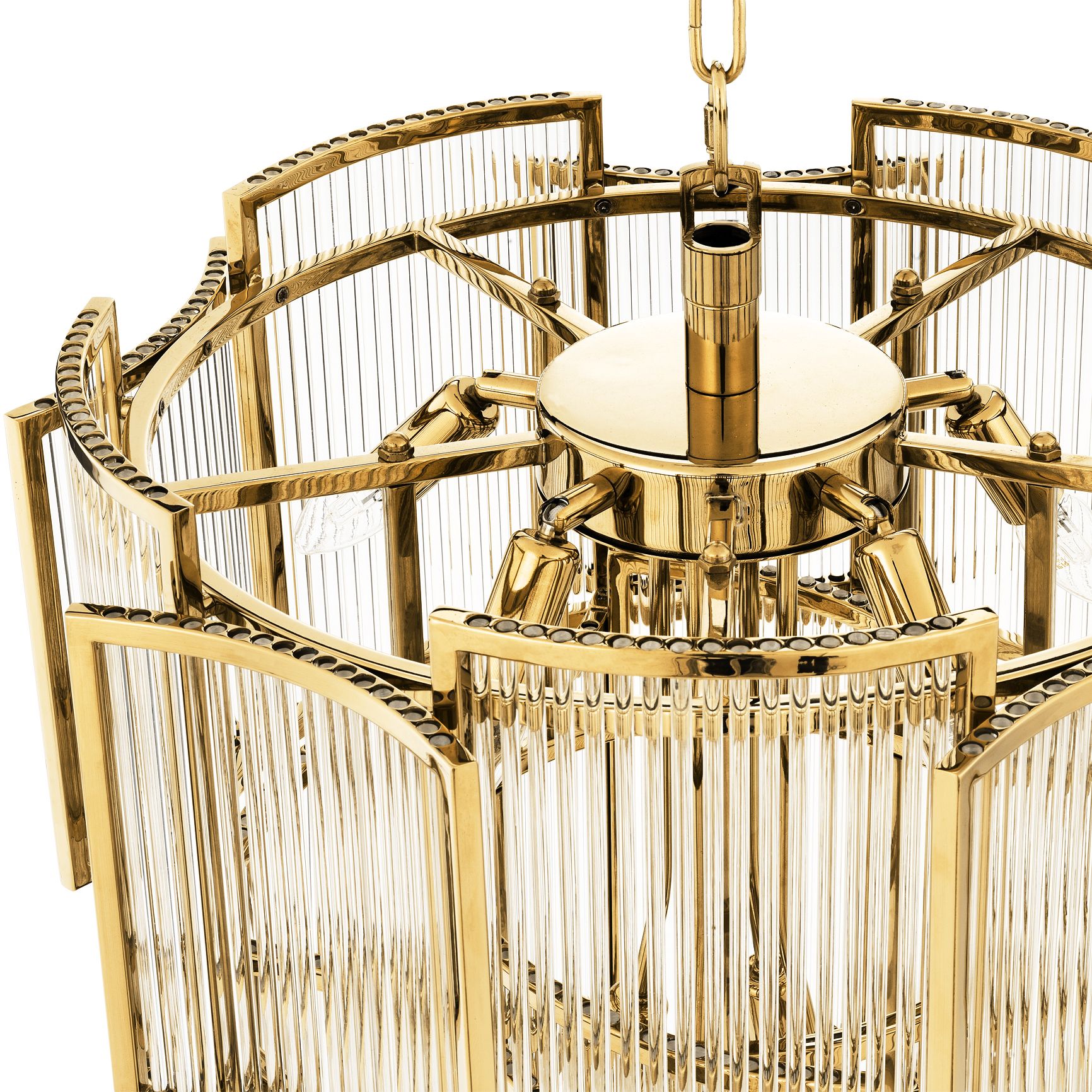 Jet Set Modern Chandelier - Gold/Nickel/Antique Brass