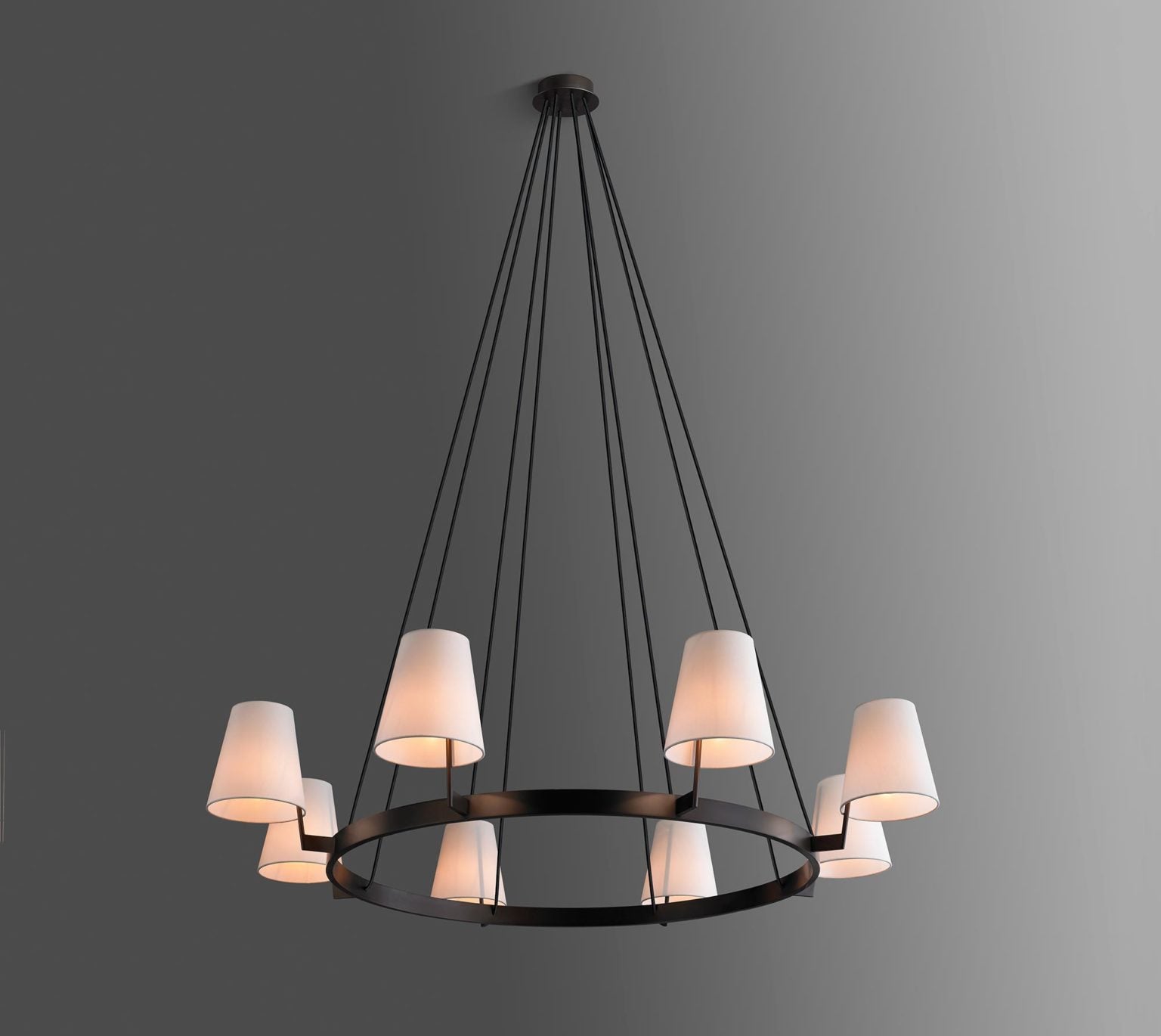 Corniche Circular Round Chandelier 60''