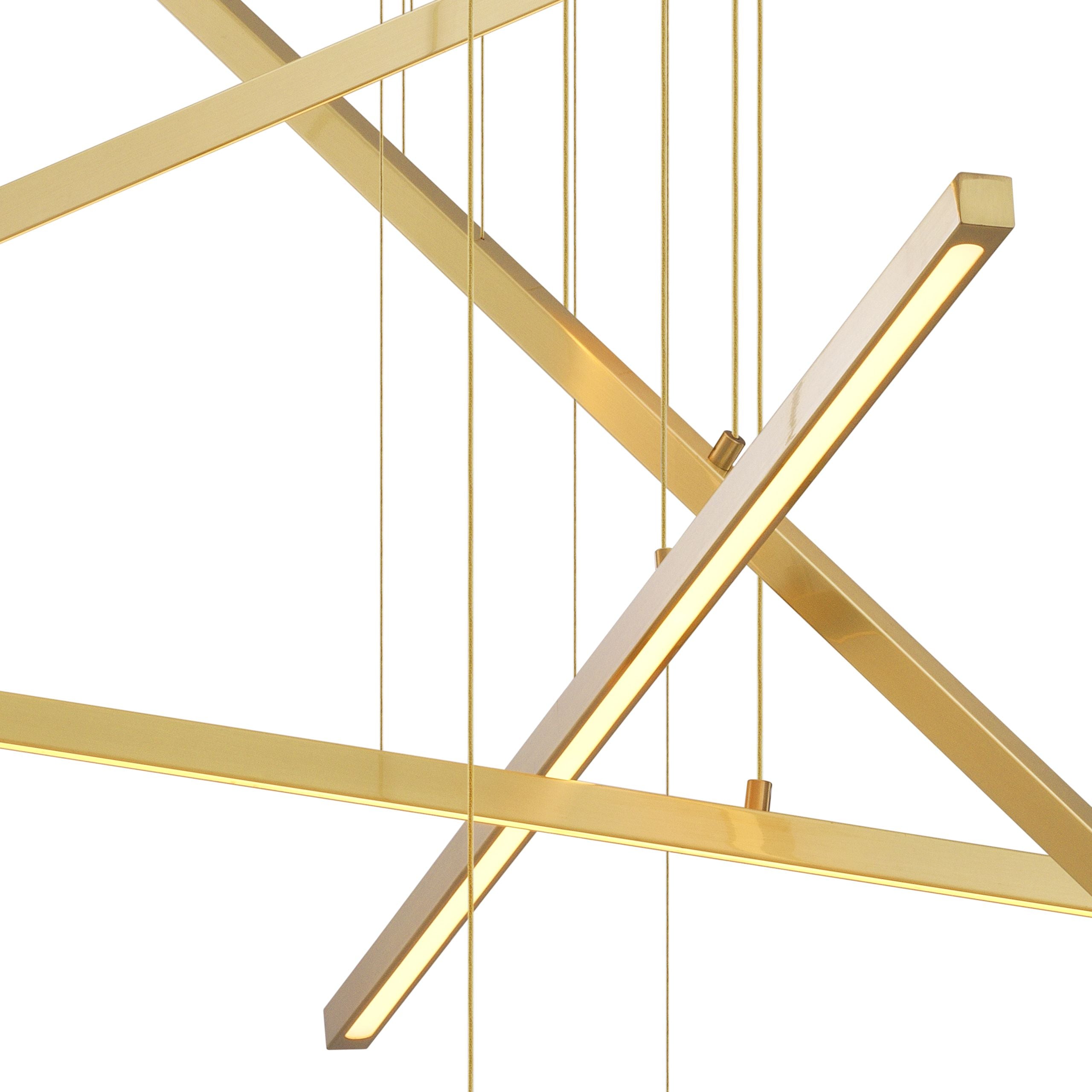 Kimpton Modern Brass Chandelier