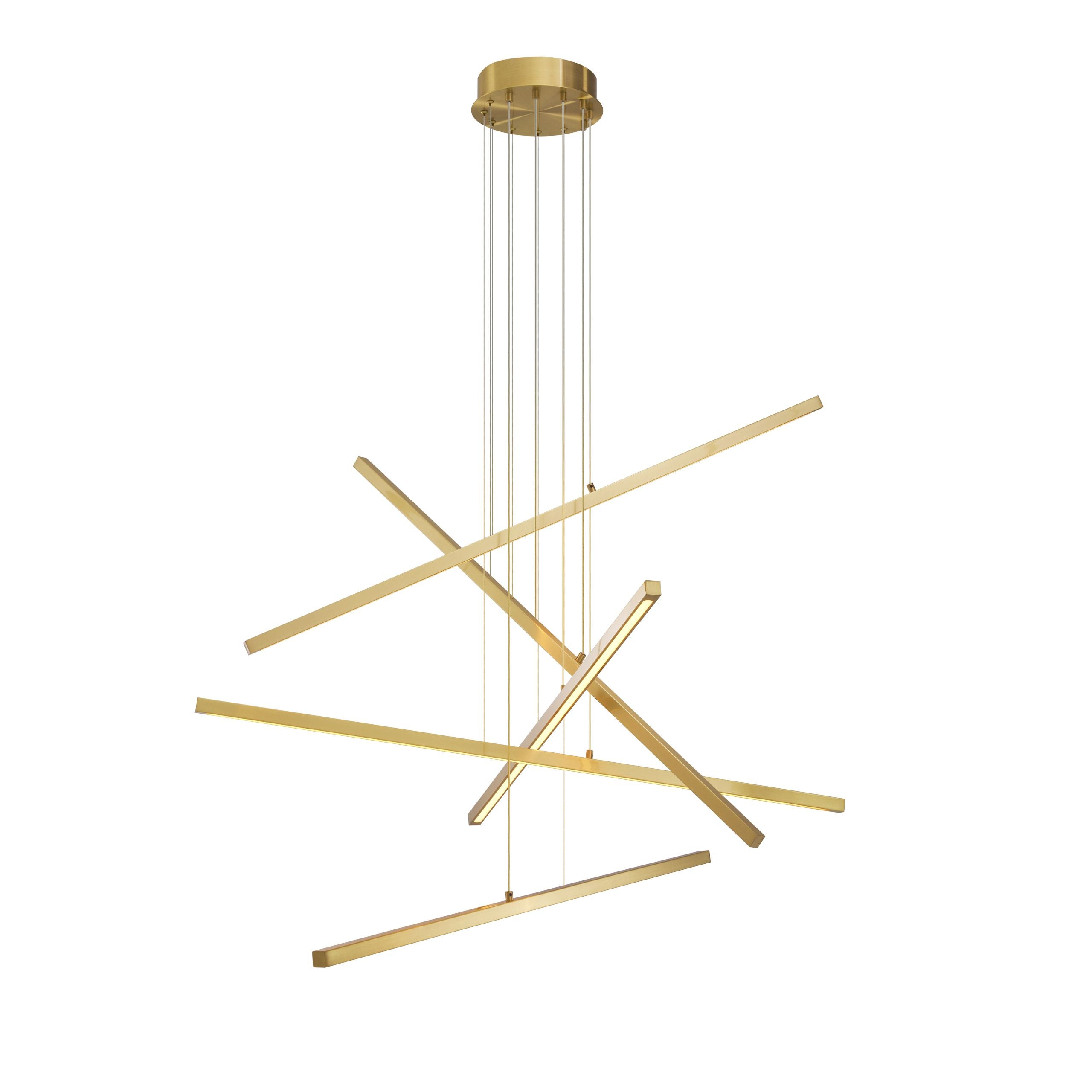 Kimpton Modern Brass Chandelier