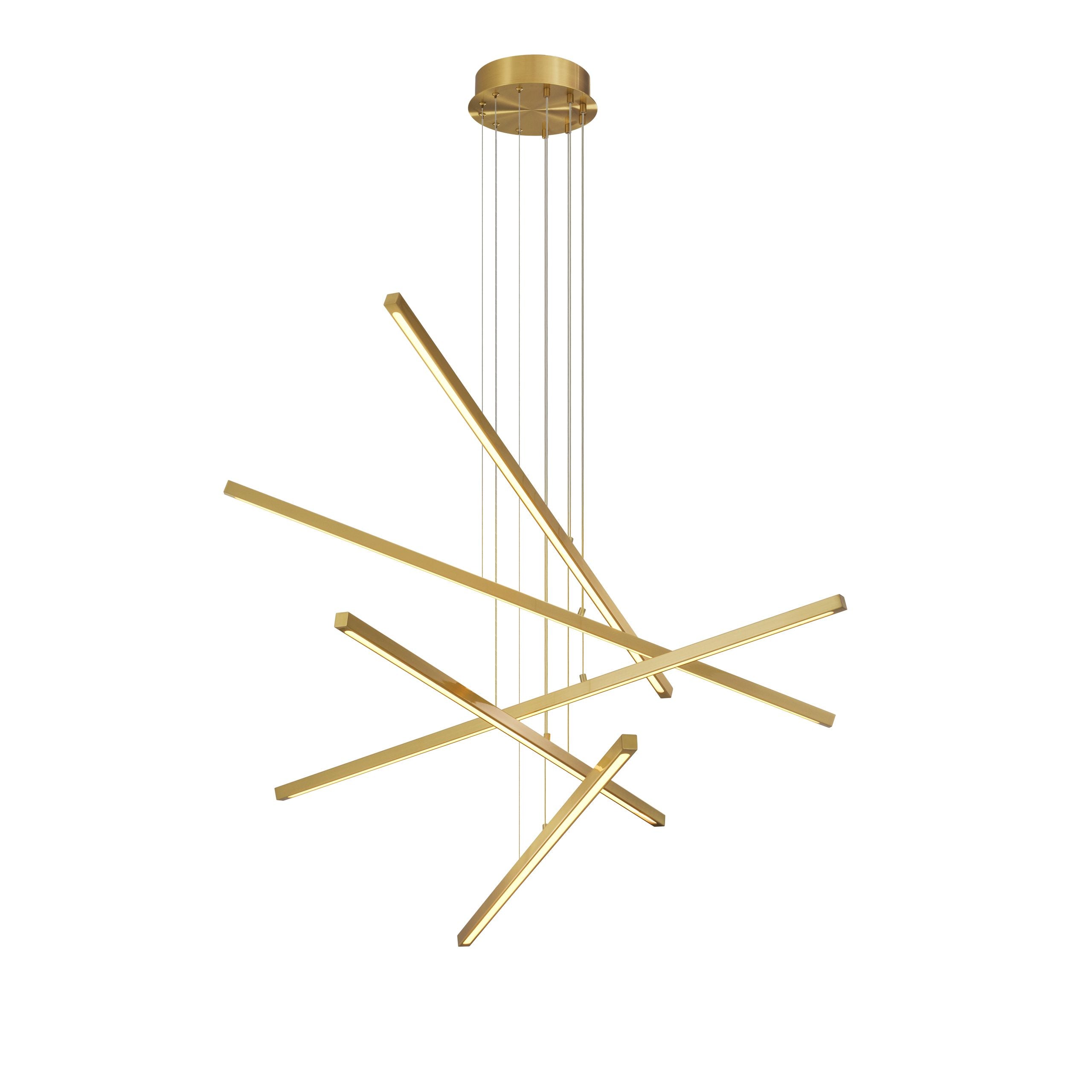 Kimpton Modern Brass Chandelier