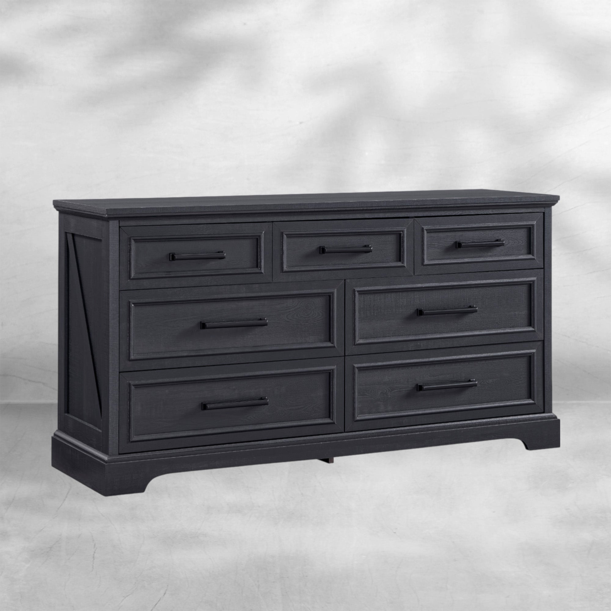 52" Wide Farmhouse 7-Drawer Dresser
