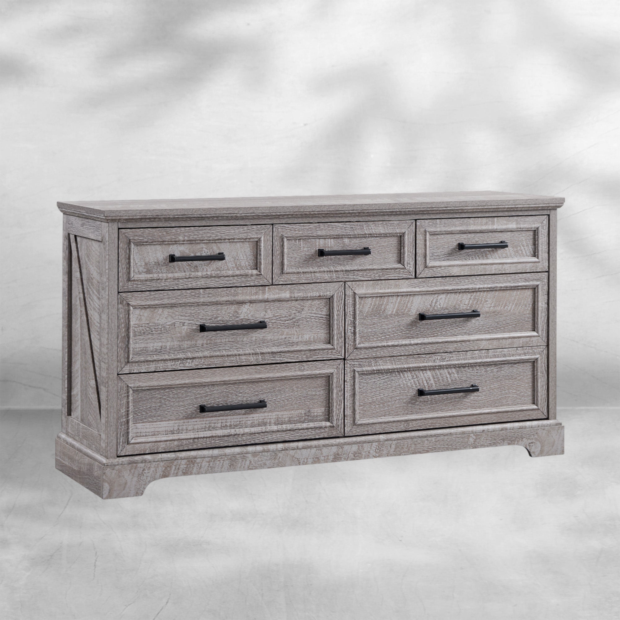 52" Wide Farmhouse 7-Drawer Dresser