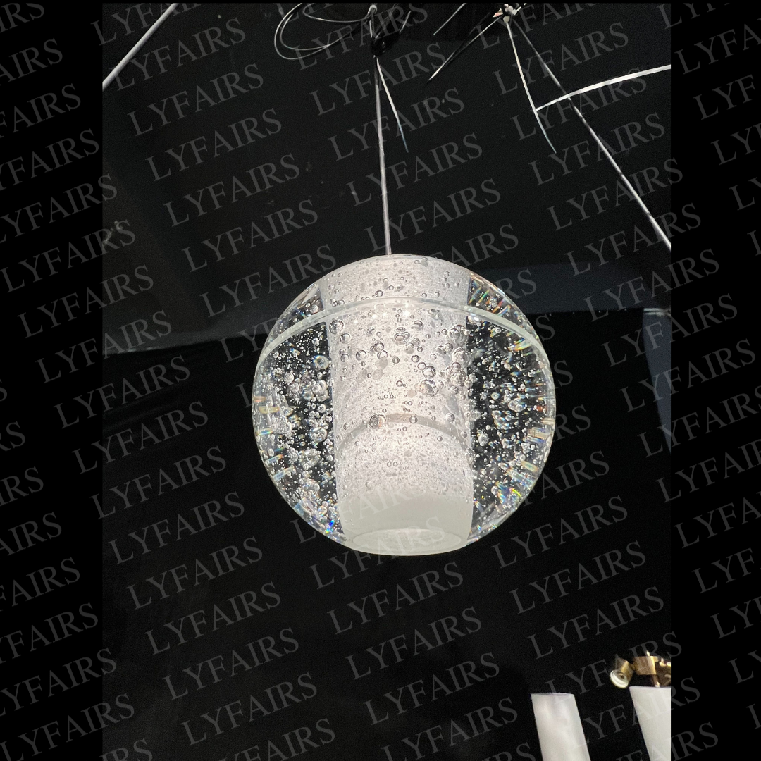 Oversized Nordic Art Round Air Bubbles Chandelier for Staircases