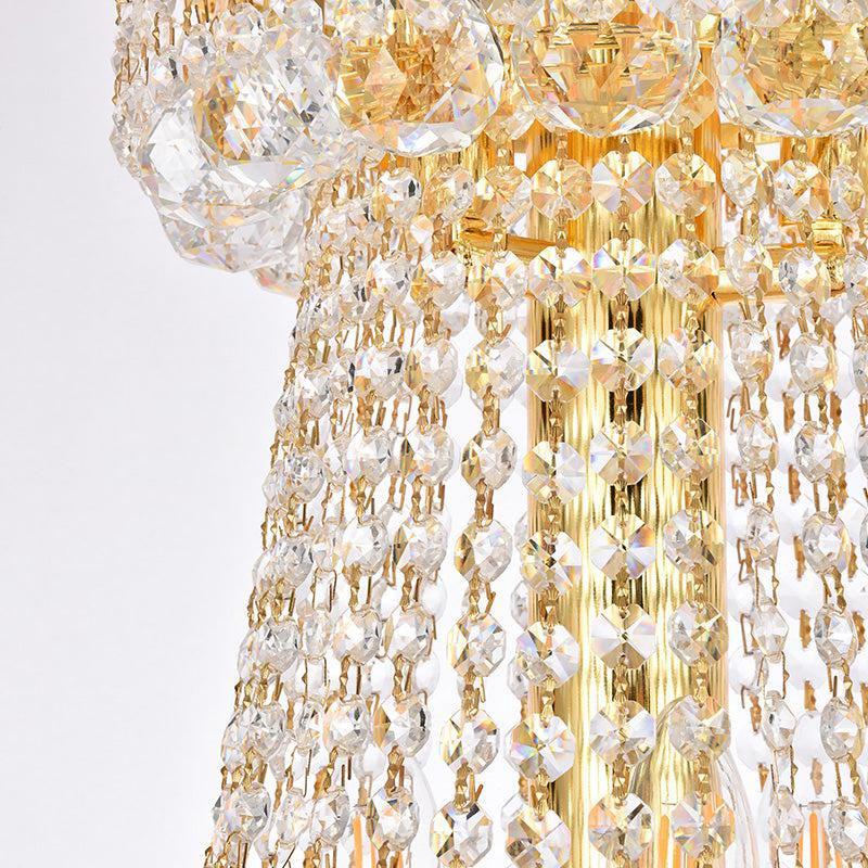 Luxury Crystal Chandelier for Grand Villa Hall and Duplex Staircase Lighting