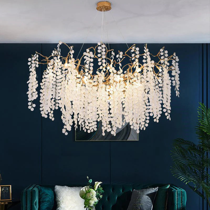 Modern Linear Branch Chandelier