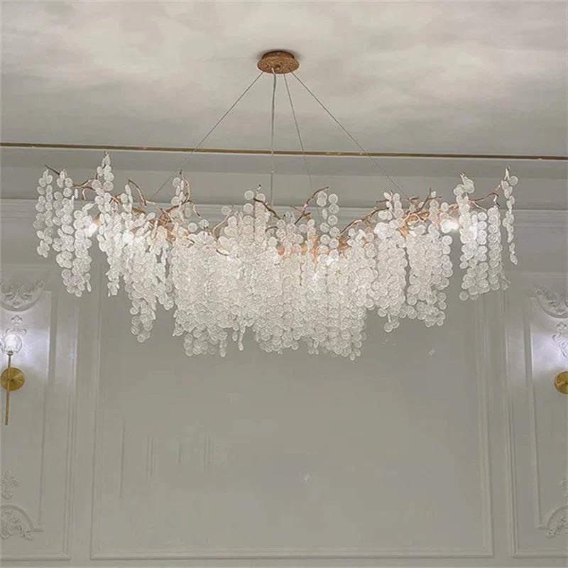 Modern Linear Branch Chandelier