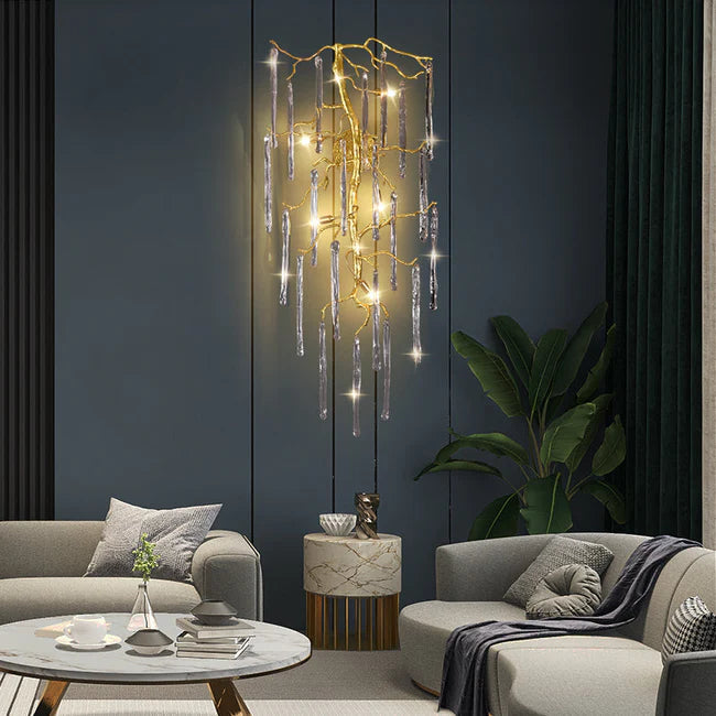 Modern Luxury Crystal Branch Wall Sconce