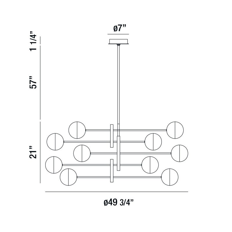 MV2029 FAIRMONT ROUND CHANDELIER