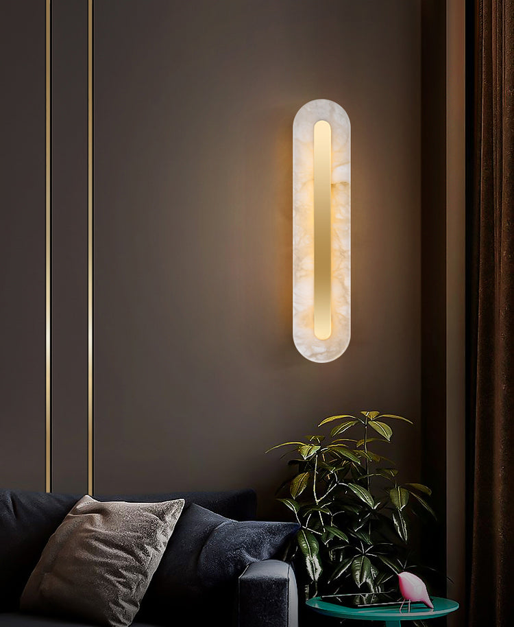 Marble Rounded Wall Light