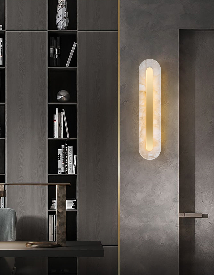 Marble Rounded Wall Light