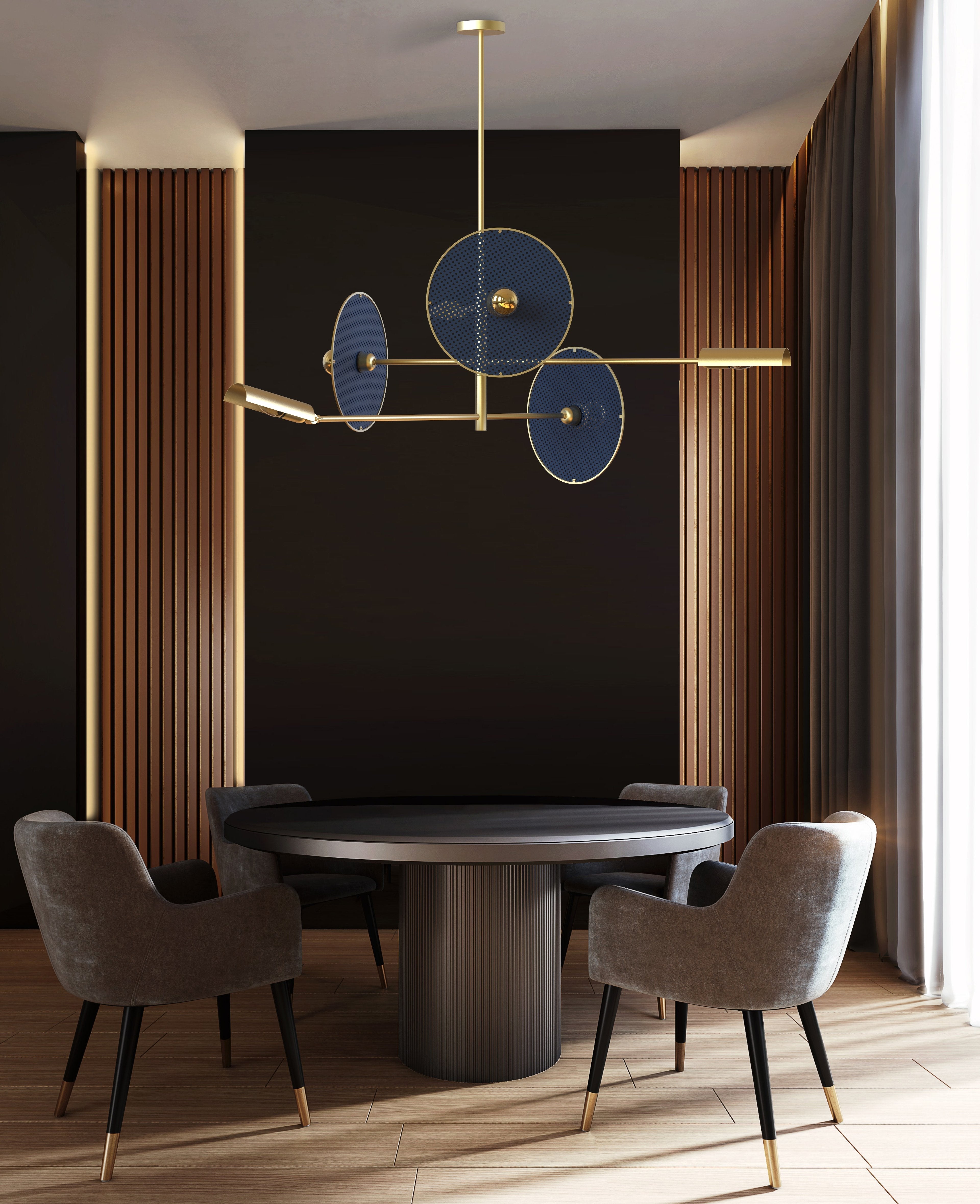 Marconi 3 Light Modern Chandelier - Villa Lumi