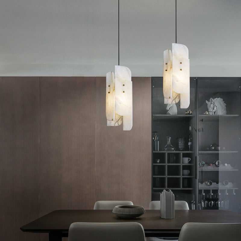 Megalith Mini Alabaster Pendant Light