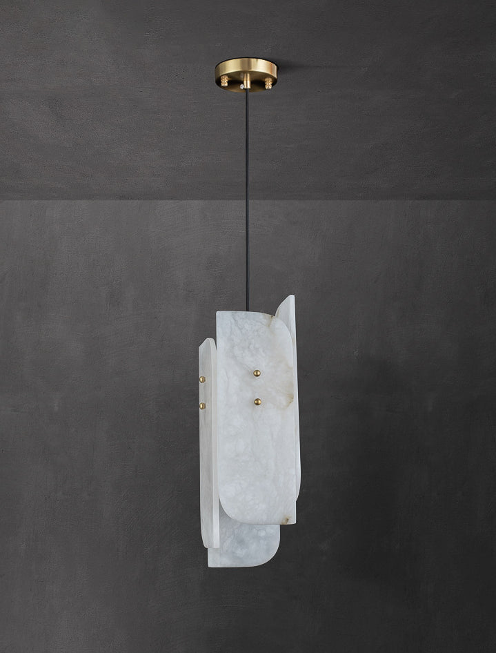 Megalith Mini Alabaster Pendant Light