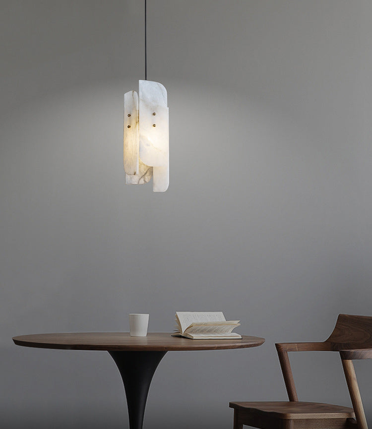 Megalith Mini Alabaster Pendant Light