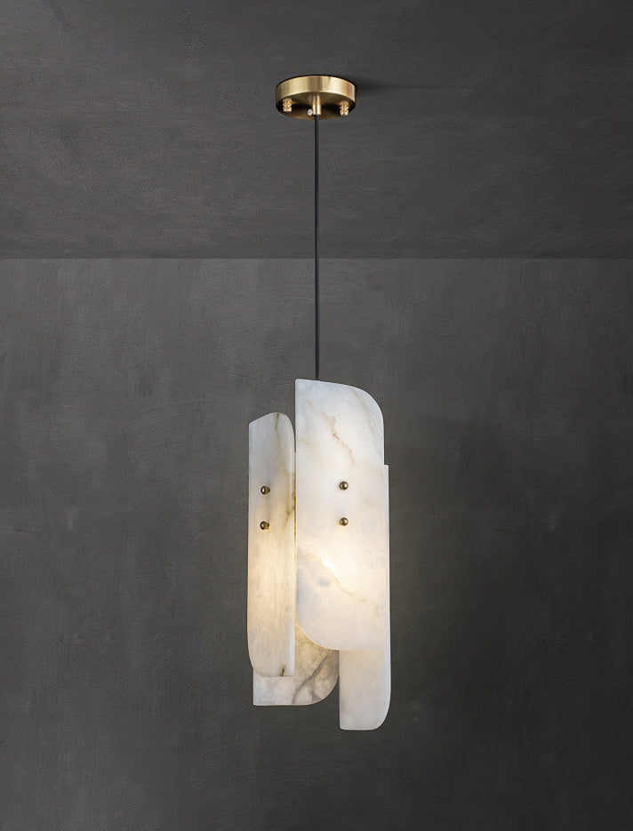 Megalith Mini Alabaster Pendant Light