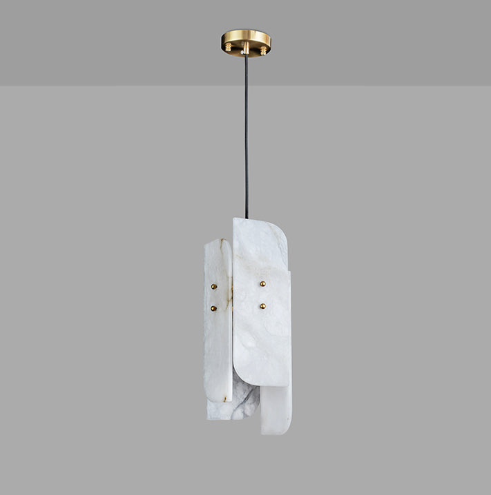 Megalith Mini Alabaster Pendant Light