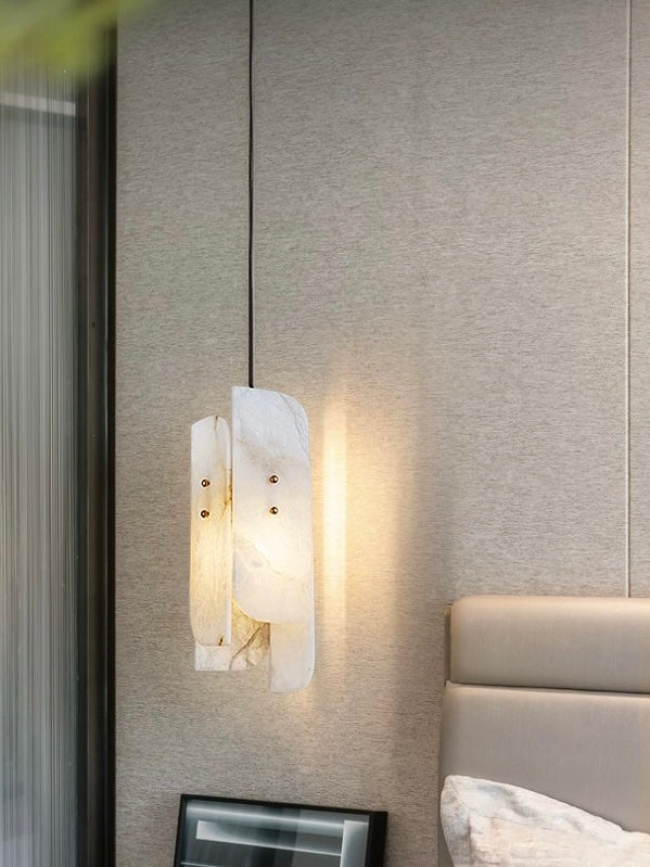 Megalith Mini Alabaster Pendant Light