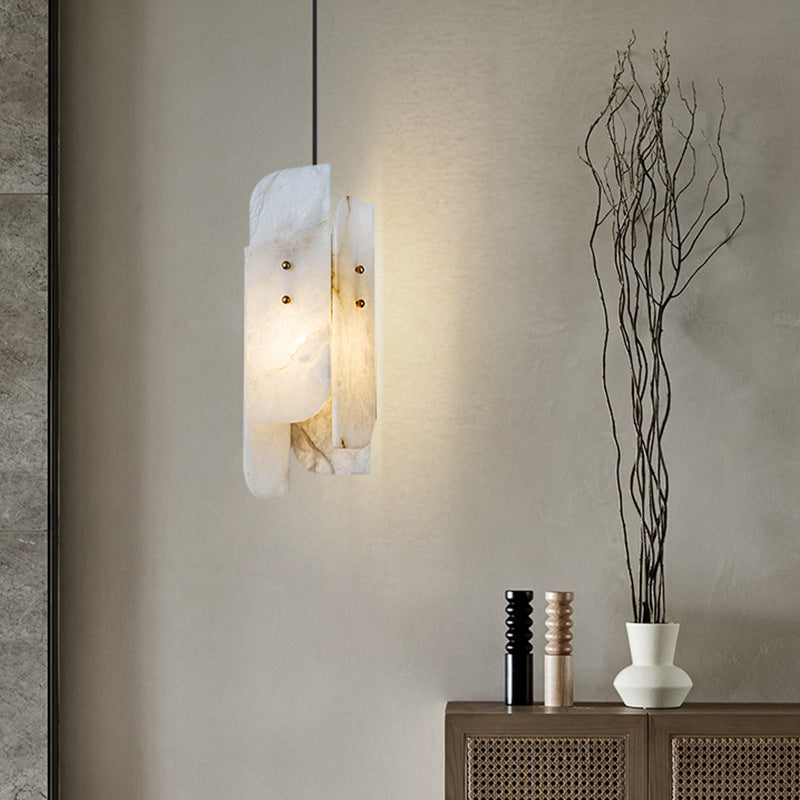 Megalith Mini Alabaster Pendant Light