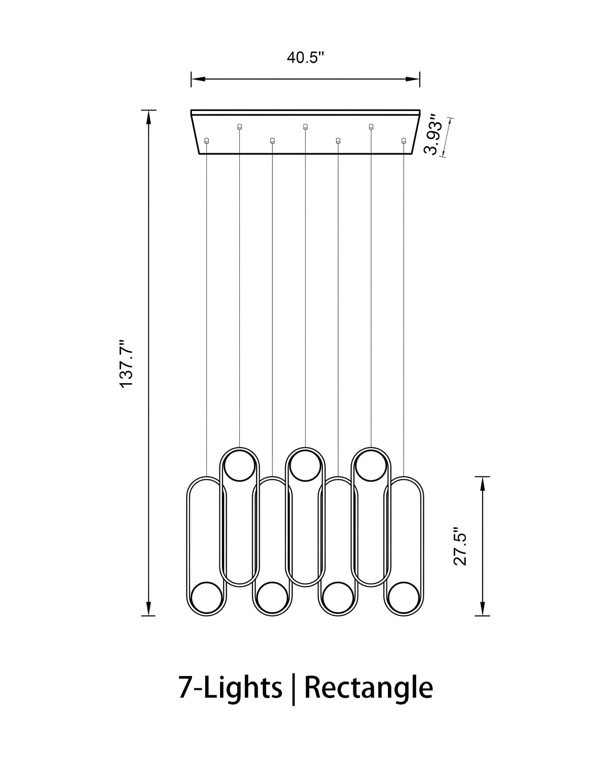 Mila Multi-Light Staircase Chandelier