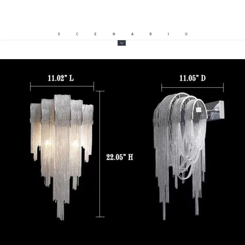 Tassel Chain Modern Wall Sconce