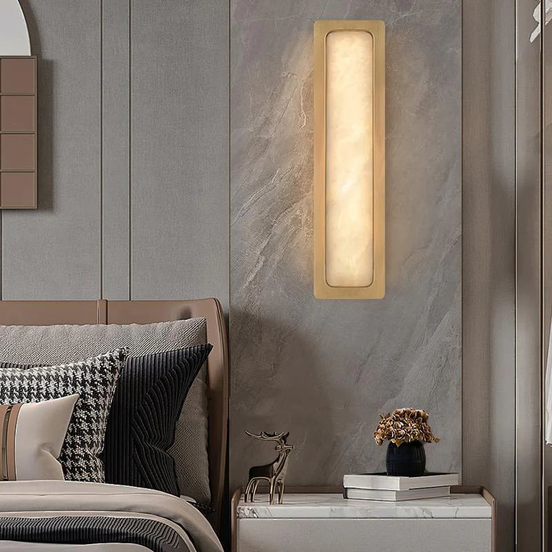 Elegant Montreux AlabasterMarble Wall Lamp with LED